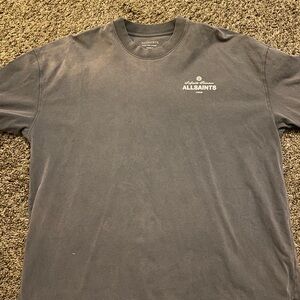 All Saints Charcoal Short Sleeve Tee